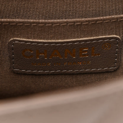 Chanel Calfskin Chevron Quilted Mini Statement Flap Khaki 6 of 12