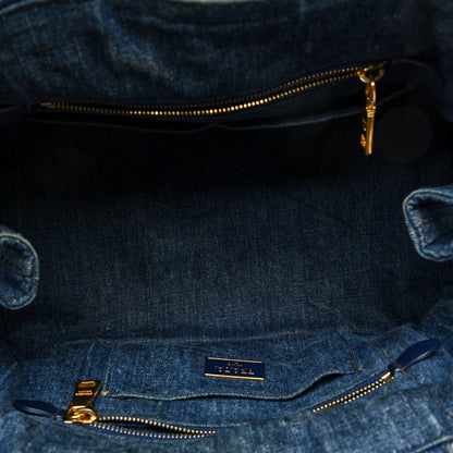 Prada Denim Canapa Logo Tote Avio 5 of 11