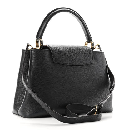 Louis Vuitton Taurillon Capucines PM Black 2 of 10