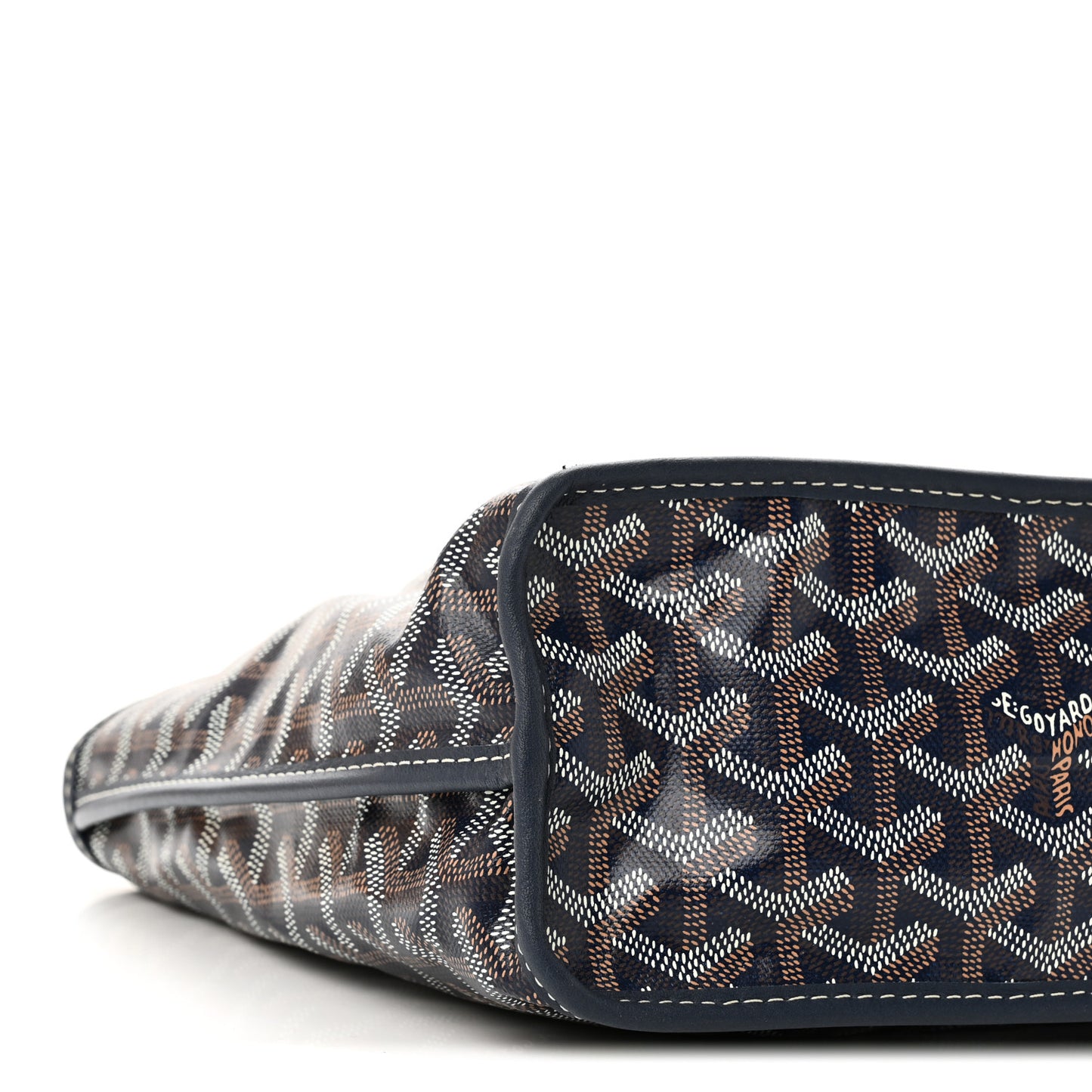 Goyardine Reversible Mini Anjou Navy