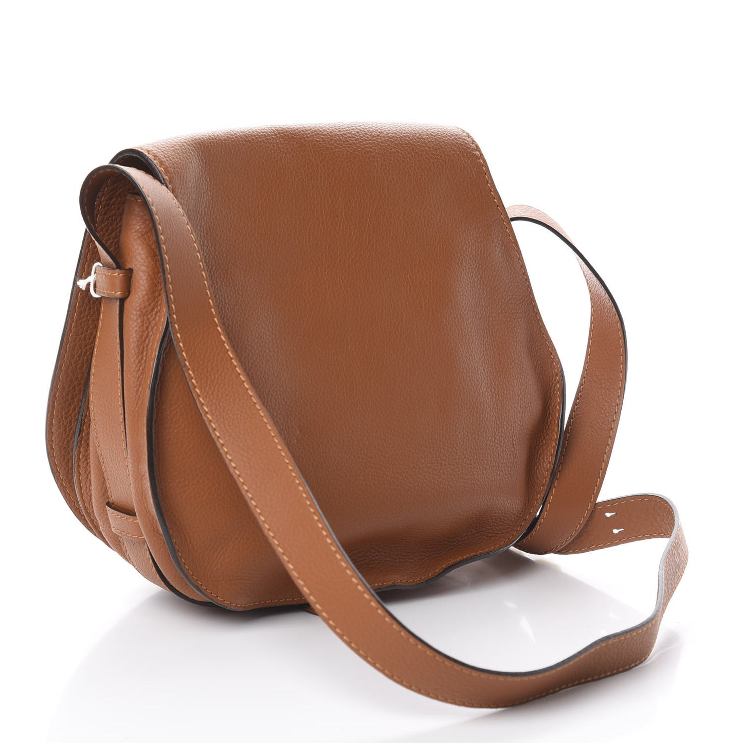 Calfskin Medium Marcie Round Crossbody Bag Tan