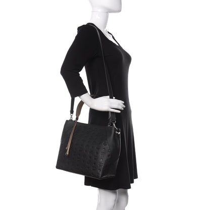 MCM Calfskin Ottomar Medium Klara Hobo Black 2 of 10