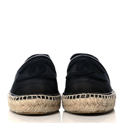 Chanel Mesh Grosgrain CC Espadrilles 39 Black 2 of 7