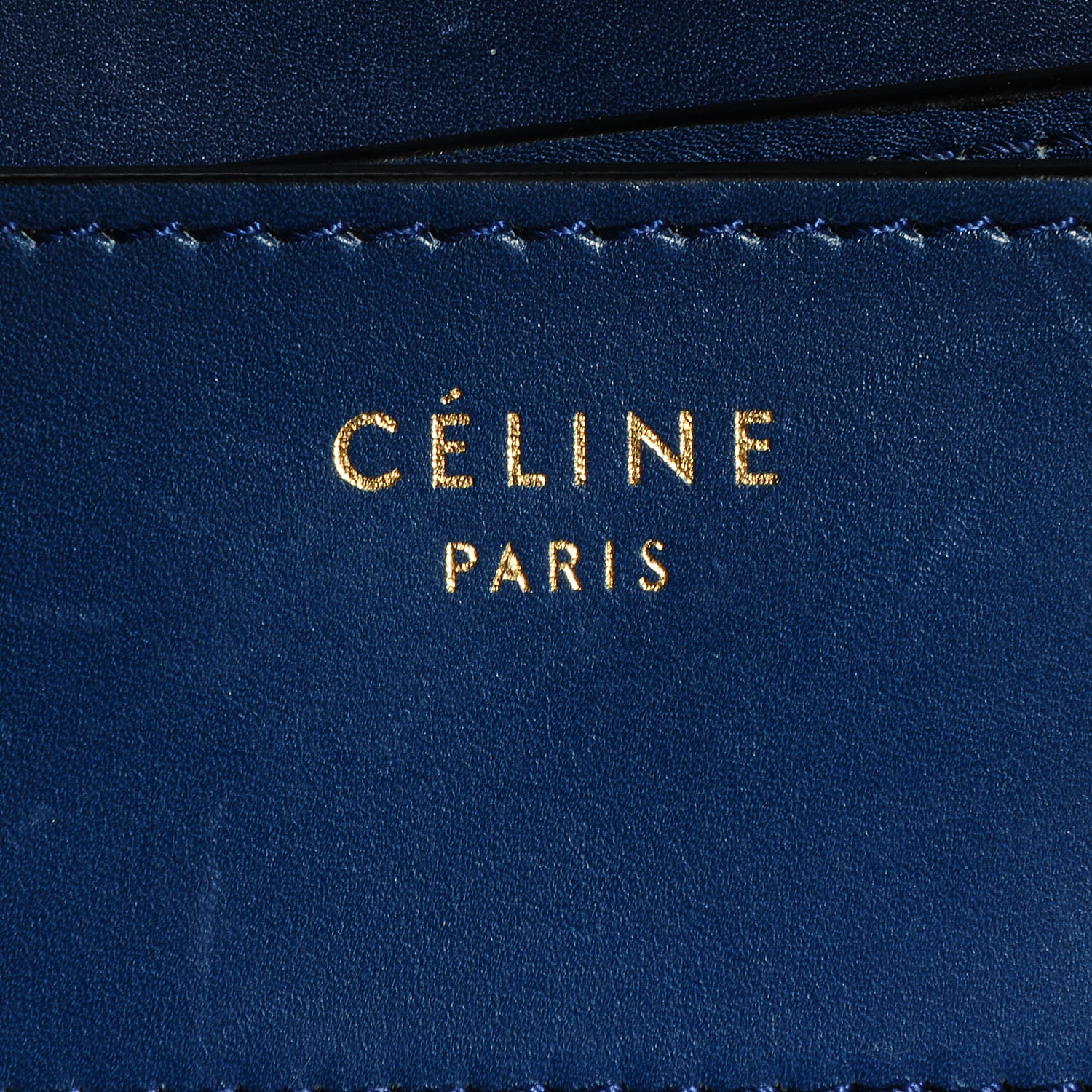 Celine Smooth Calfskin Mini Luggage Ocean Blue 7 of 8