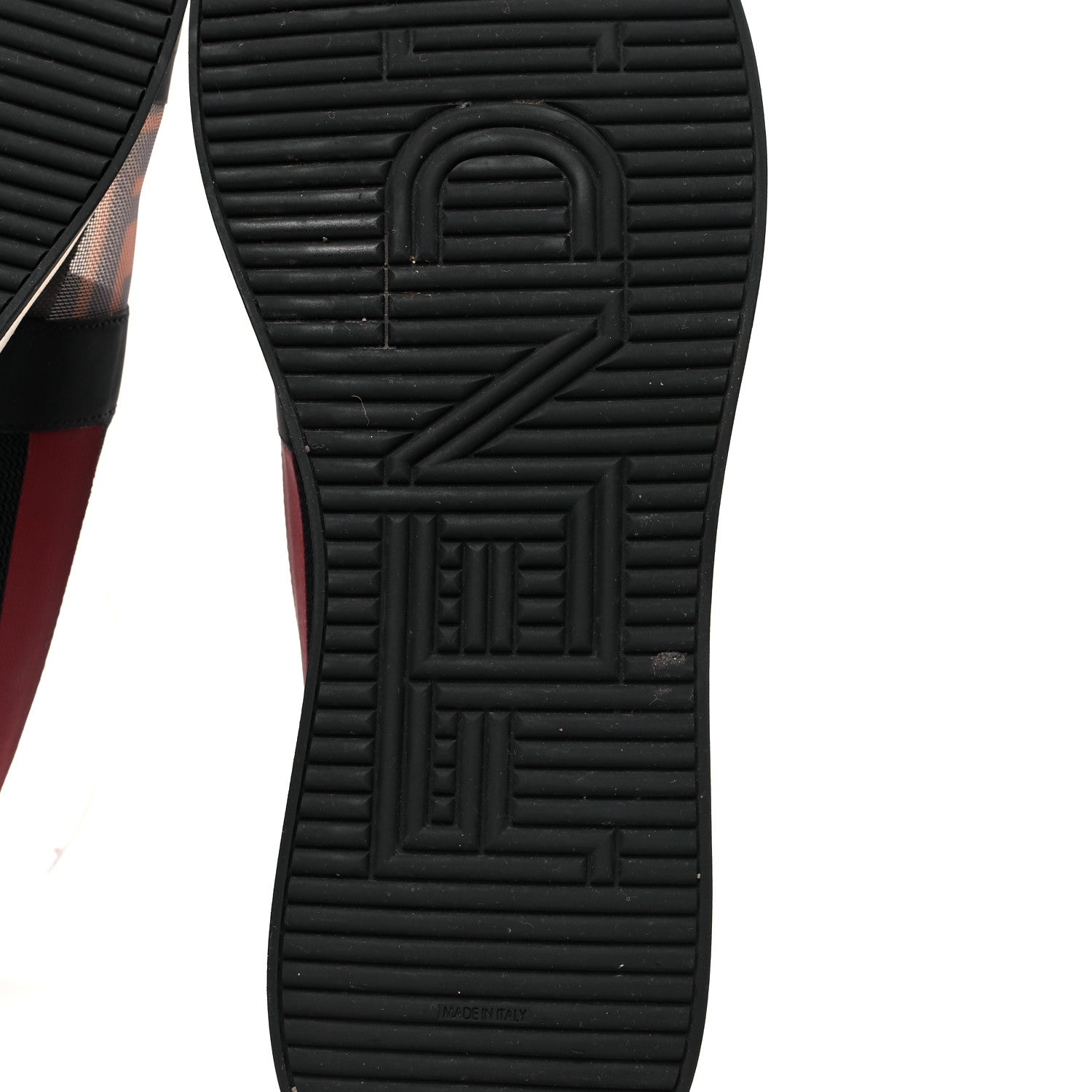 Fendi Technical Mesh FF Sneakers 38 Tobacco Red 6 of 7