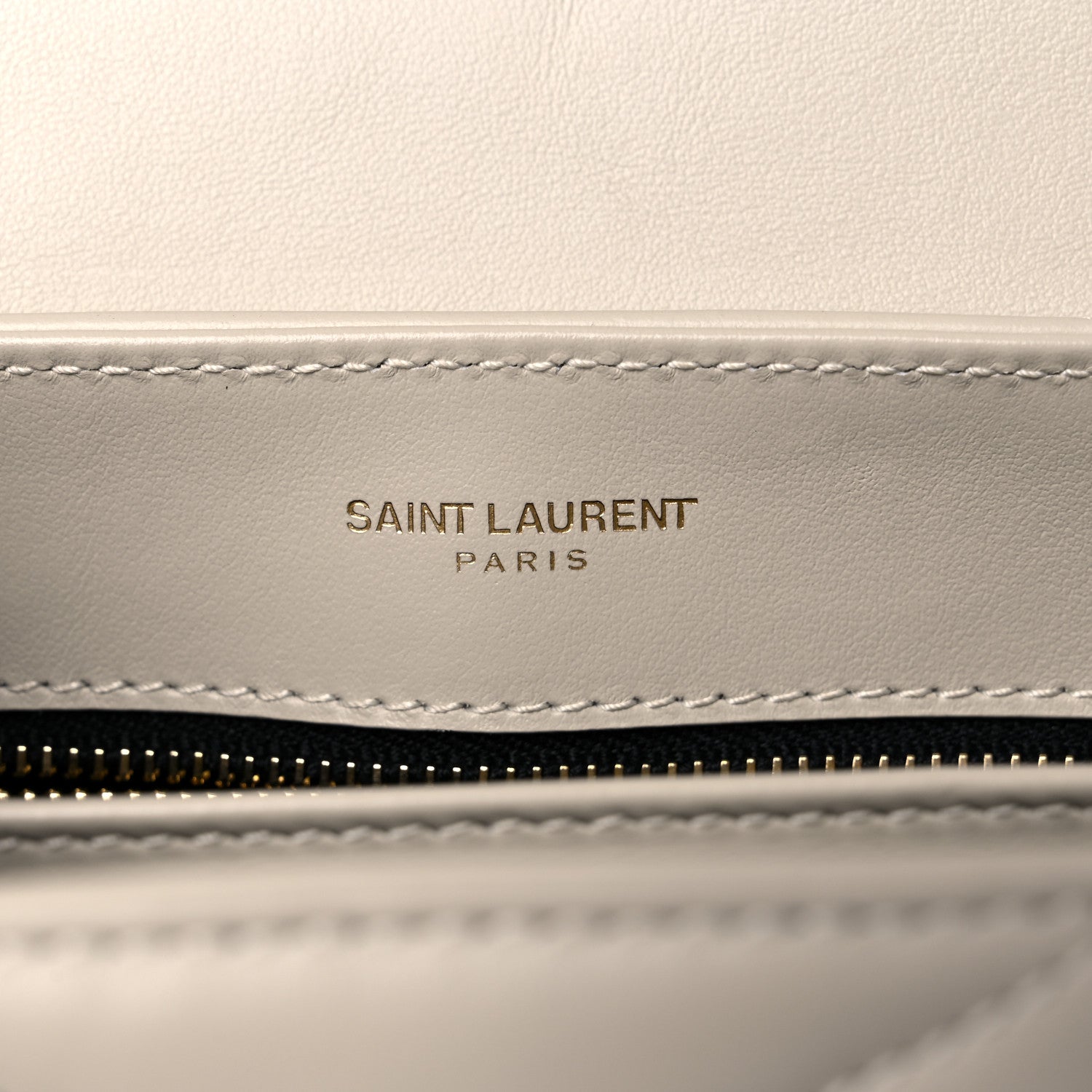 Saint Laurent Calfskin Y Quilted Monogram Toy Loulou Crossbody Bag Crema Soft 6 of 13