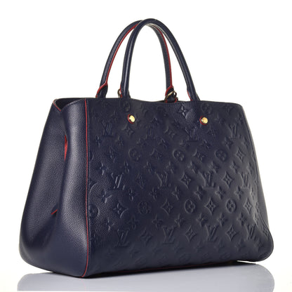 Louis Vuitton Empreinte Montaigne GM Marine Rouge 3 of 9