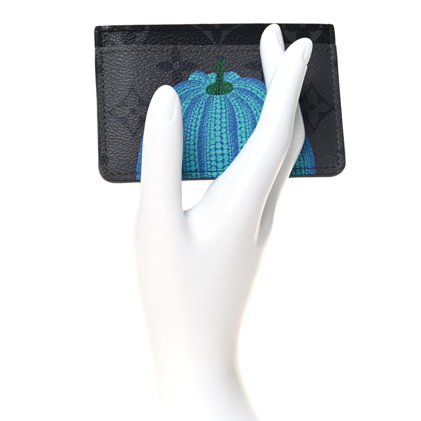 LV X YK Monogram Eclipse Reverse Pumpkin Card Holder