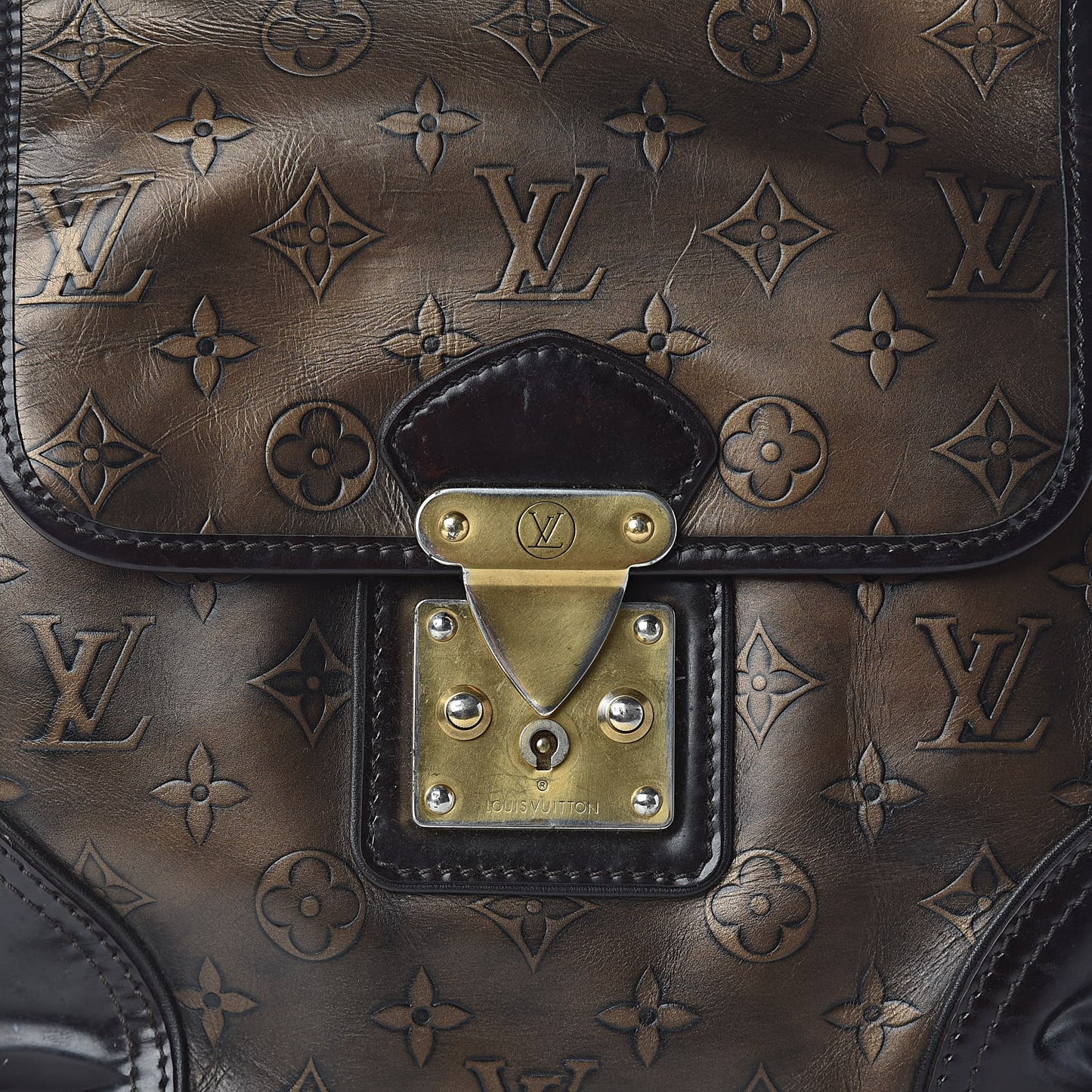 Monogram Embossed Sergent PM Bronze