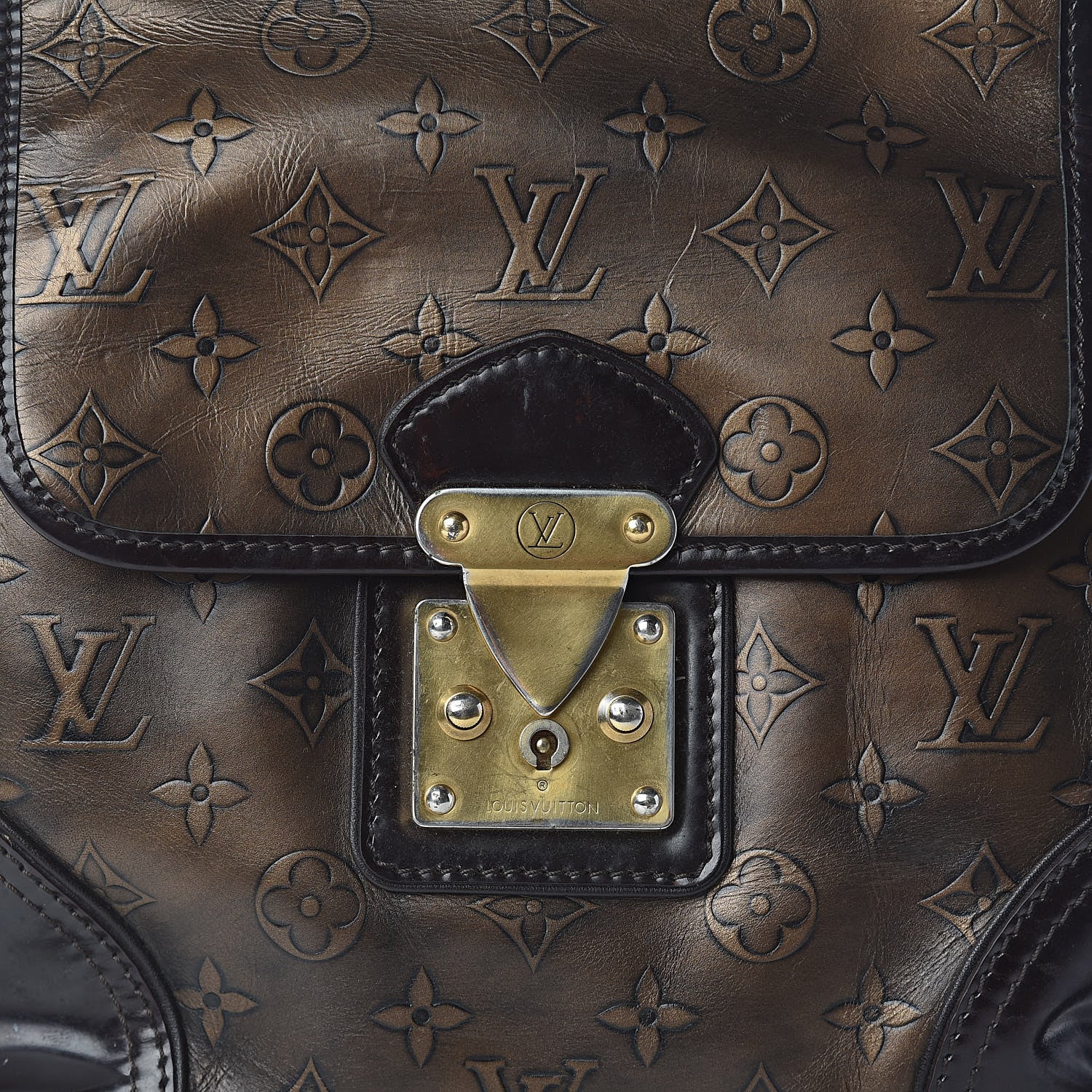 Louis Vuitton Monogram Embossed Sergent PM Bronze 9 of 9