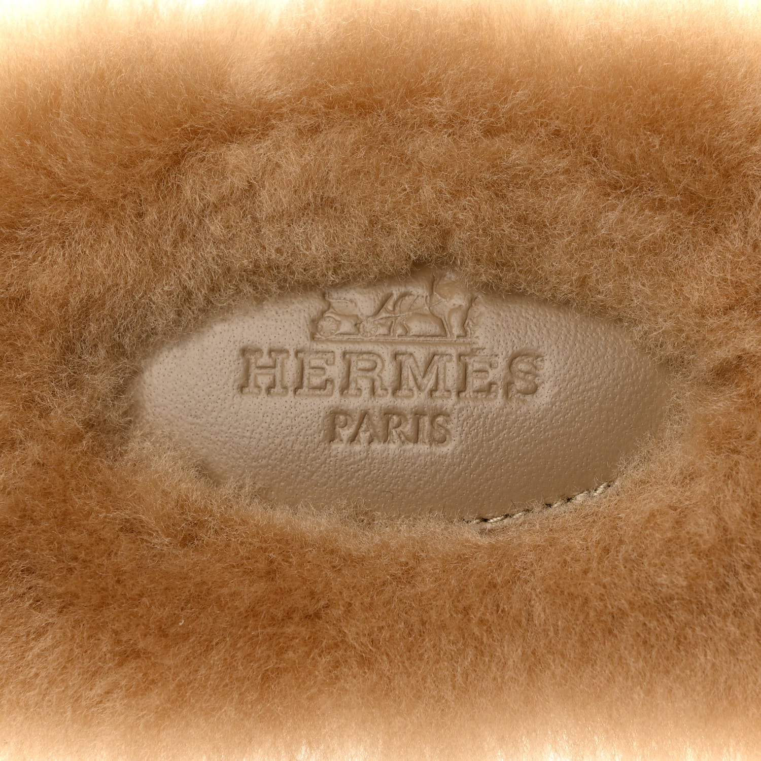 Hermes Woolskin Oran Sandals 39.5 Beige Argile 7 of 8