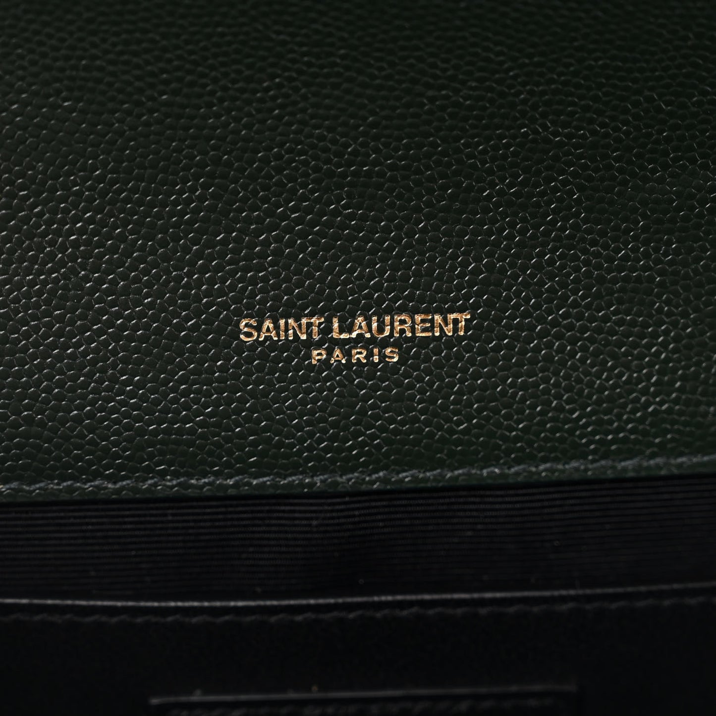 Grain De Poudre Textured Mixed Matelasse Medium Triquilt Monogram Satchel Vert Fonce