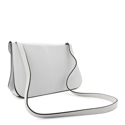 Hermes Taurillon Clemence Halzan 31 GM Gris Perle 3 of 12