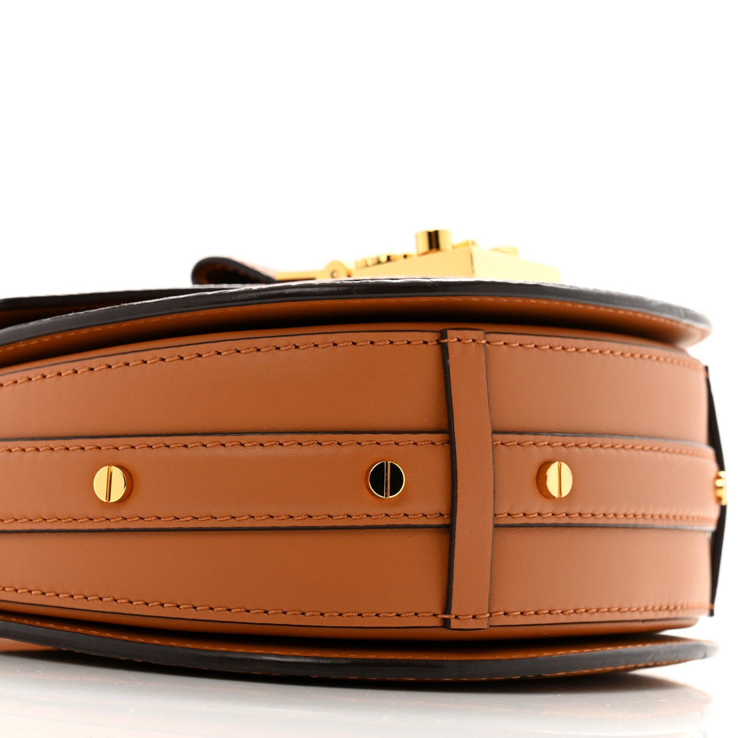 Visetos Small Patricia Saddle Bag Cognac