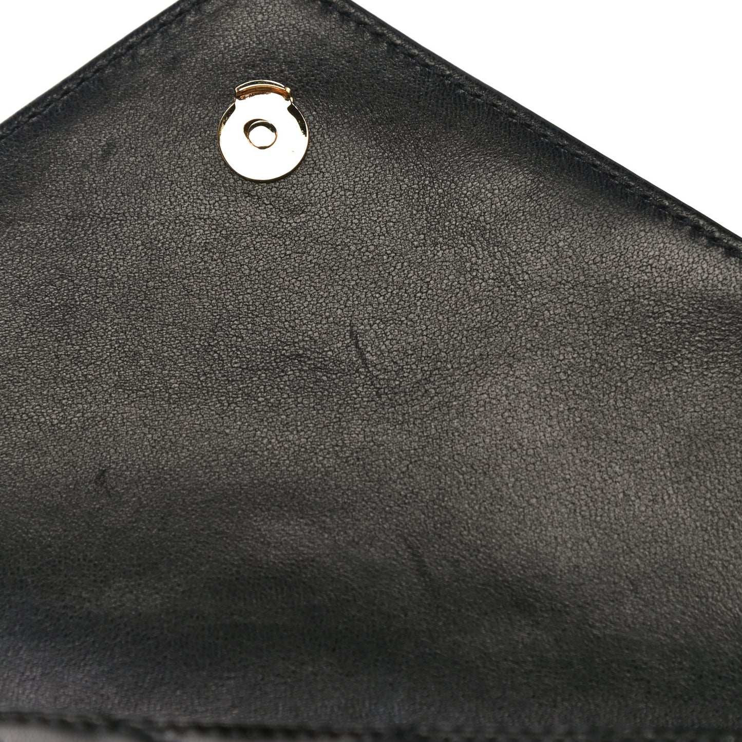 Lambskin Matelasse Monogram Double Flap Bag Black