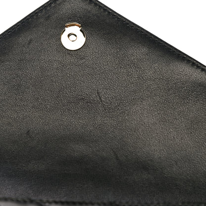Saint Laurent Lambskin Matelasse Monogram Double Flap Bag Black 11 of 15
