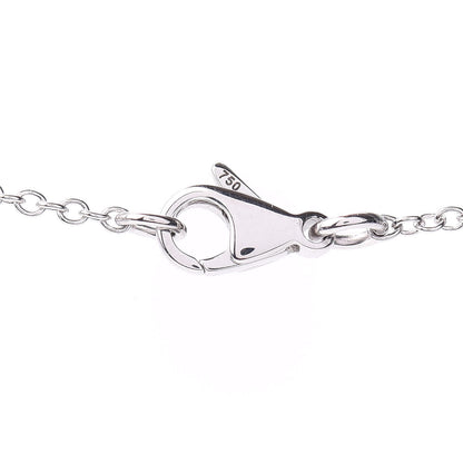 Chanel 18K White Gold Diamond Plume De Necklace 4 of 5