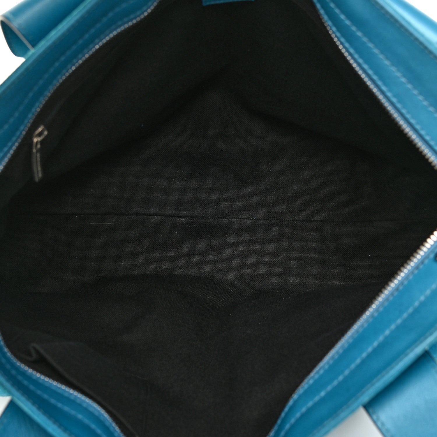 Burberry Suede Classic Check Shoulder Bag Blue 5 of 24