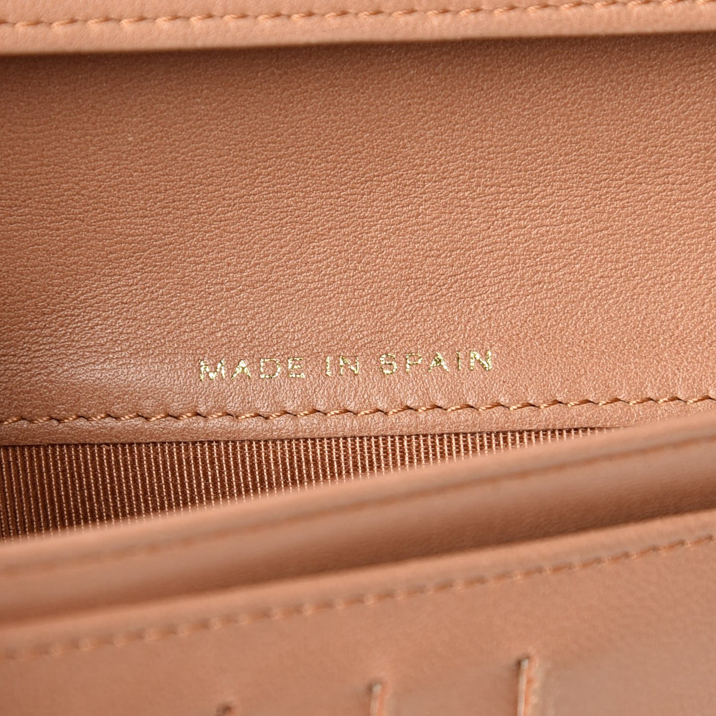 Lambskin Quilted Yen Wallet Beige