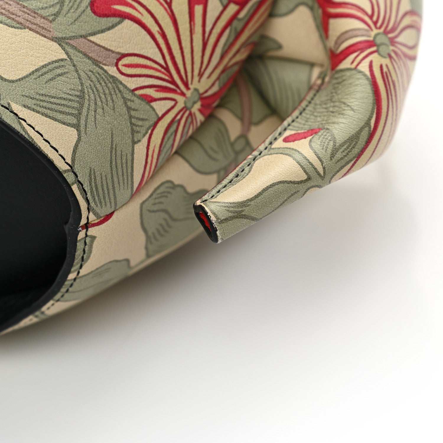 Loewe Calfskin Printed Mini Elephant Crossbody Bag Green 10 of 11