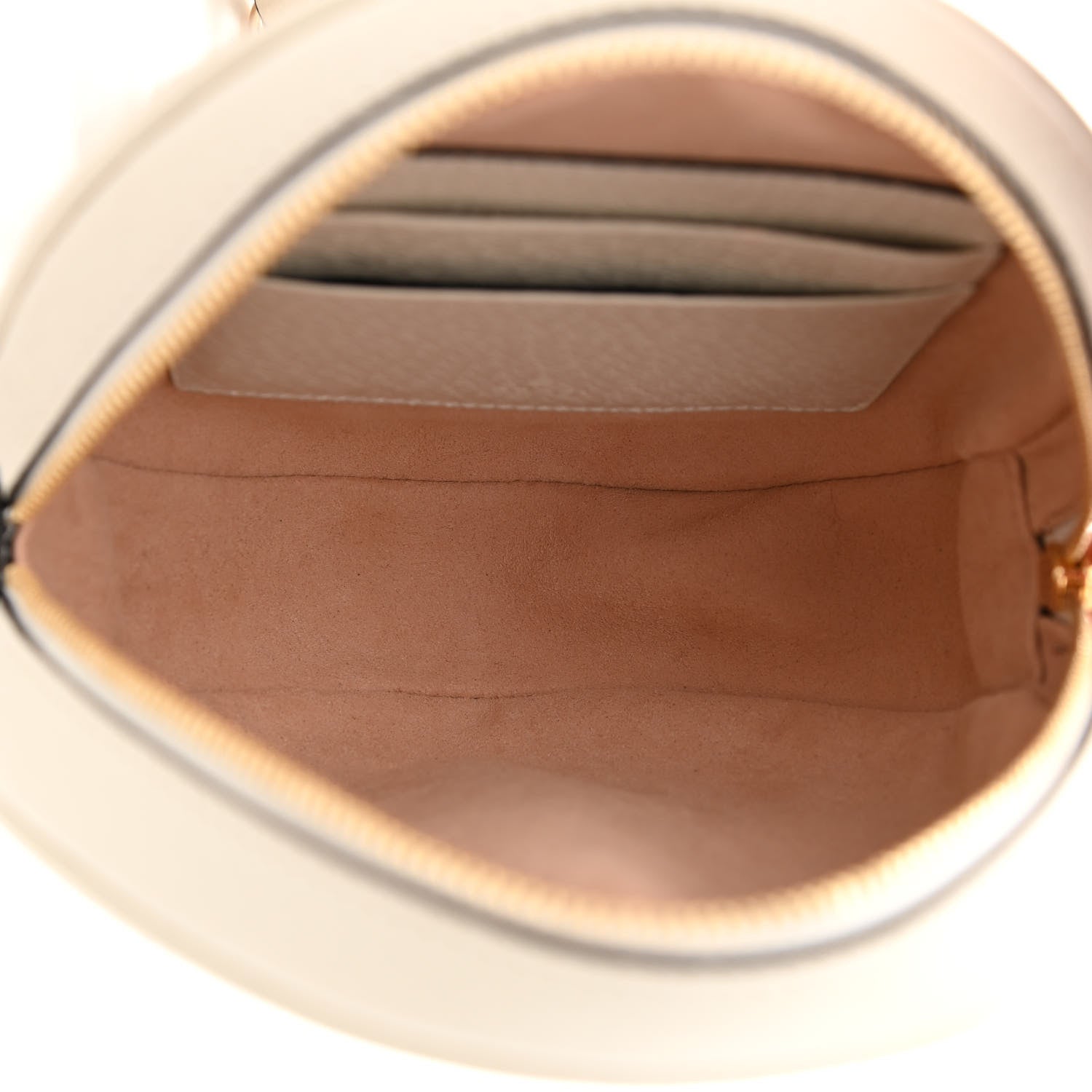 Gucci Textured Calfskin Web Mini Ophidia Round Backpack Mystic White 5 of 8