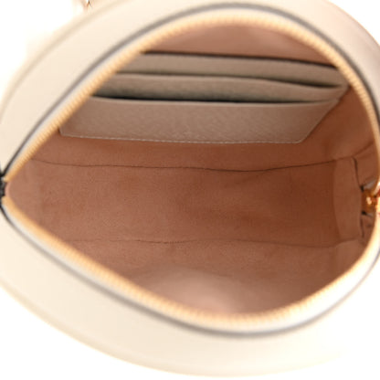 Gucci Textured Calfskin Web Mini Ophidia Round Backpack Mystic White 5 of 8