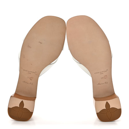 Louis Vuitton Calfskin LV Isola Mules 38 White 6 of 12