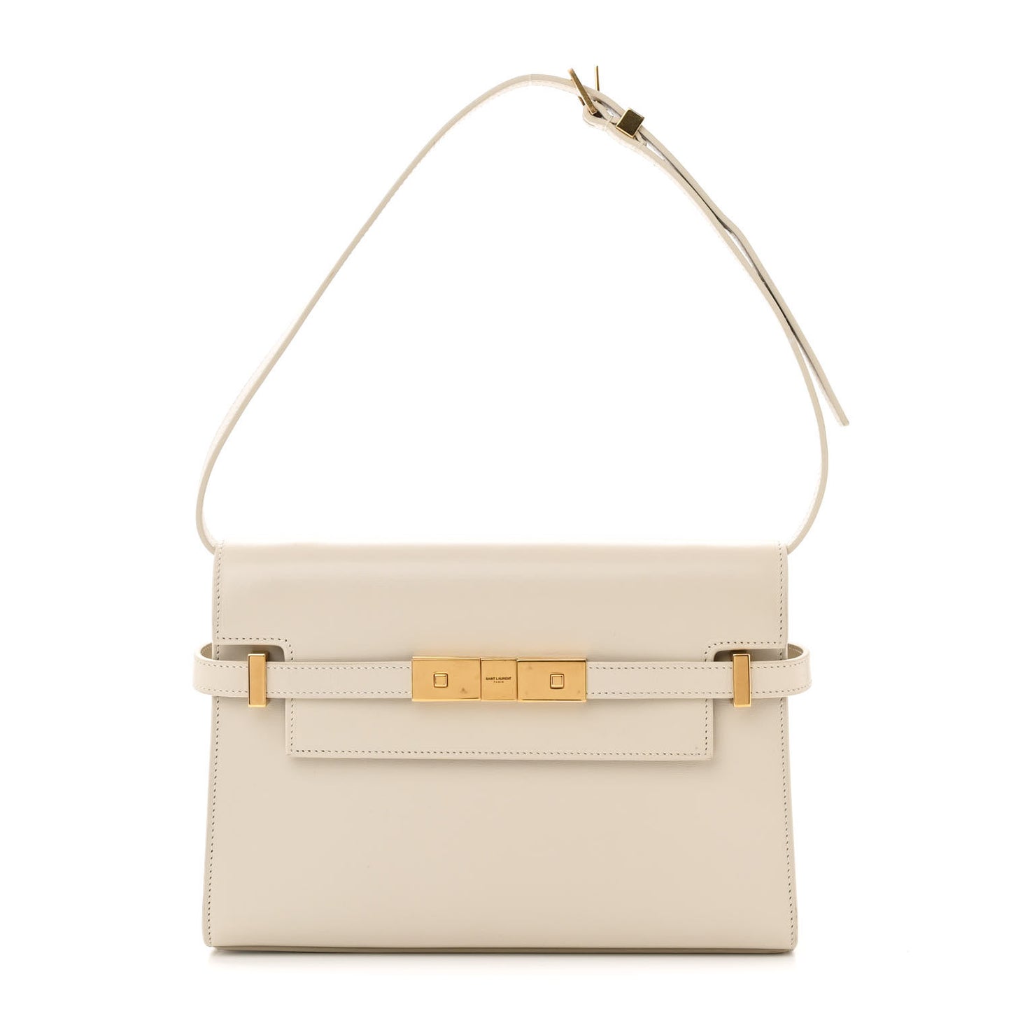 Smooth Calfskin Manhattan Shoulder Bag Crema Soft