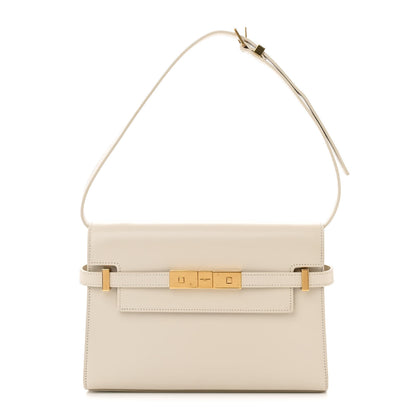 Saint Laurent Smooth Calfskin Manhattan Shoulder Bag Crema Soft 1 of 15