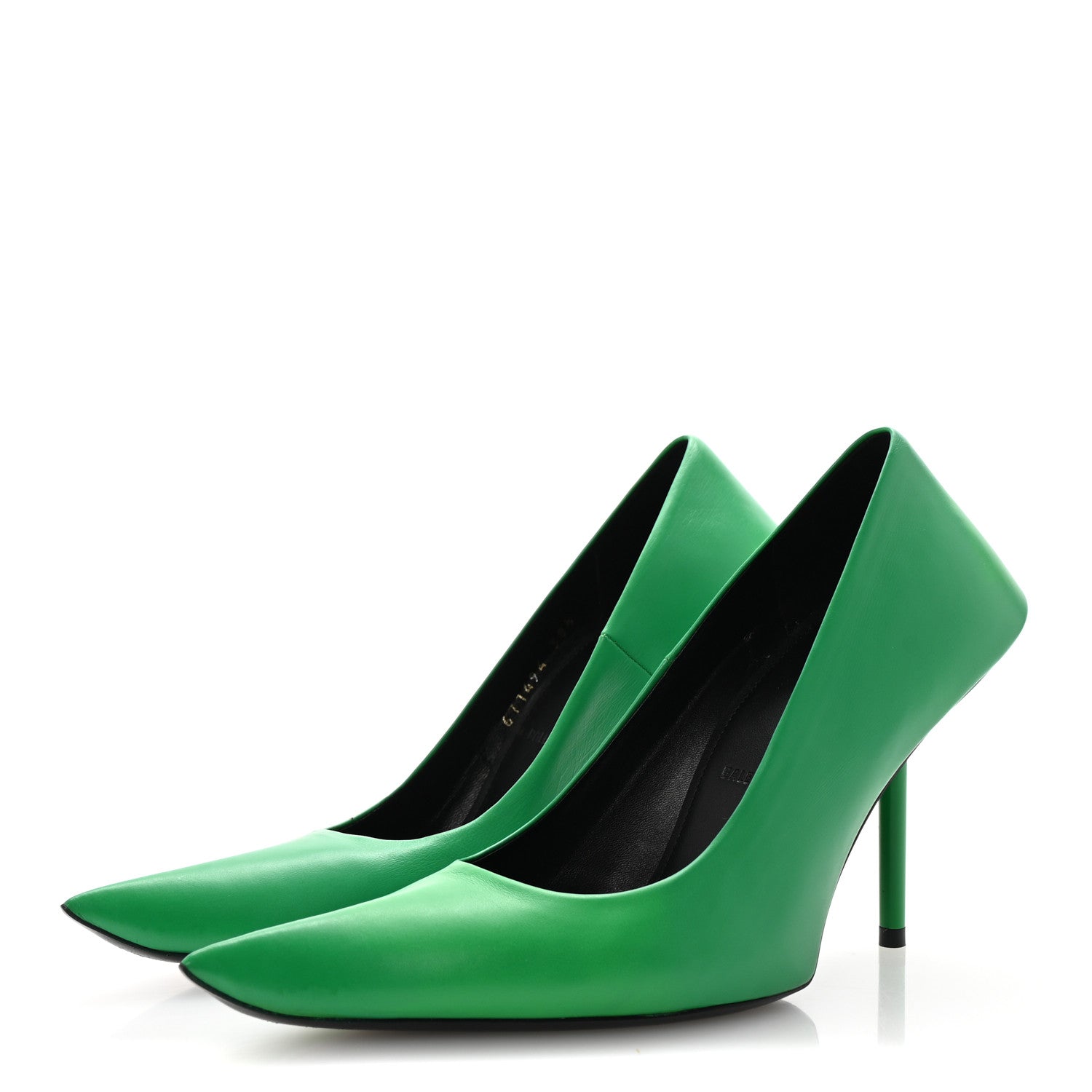 Balenciaga Soft Calfskin Essex 110mm Pumps 38.5 Green 4 of 10