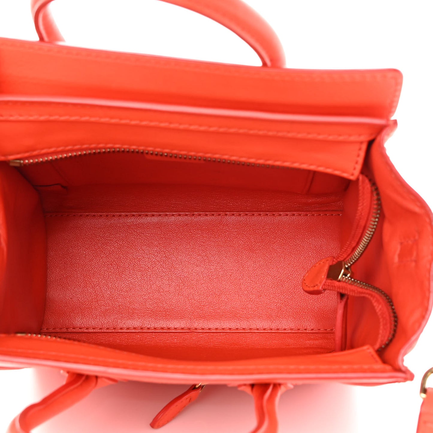 Smooth Calfskin Nano Luggage Fluo Orange