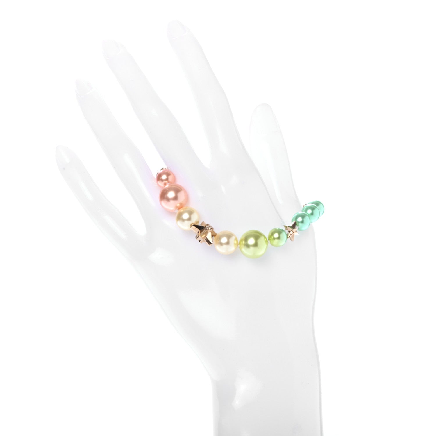 Chanel Pearl Cuba CC Bracelet Gold Multicolor 2 of 4