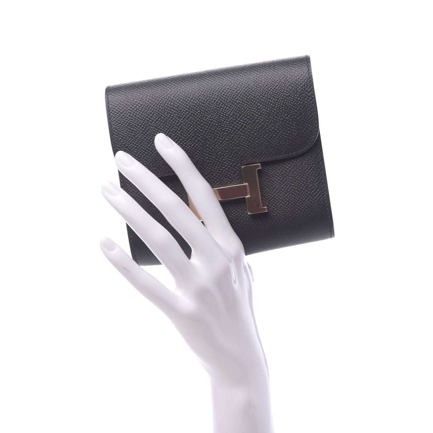 Hermes Epsom Constance Short Wallet Black 1 of 6