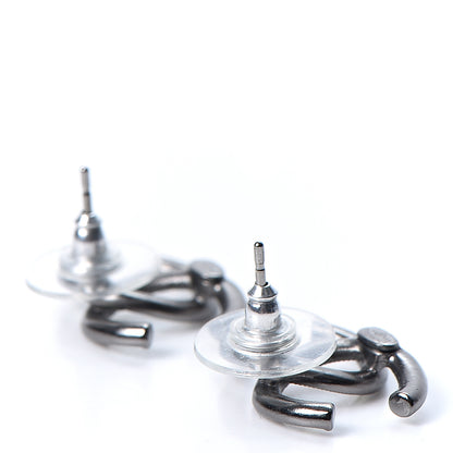Chanel Crystal Baguette CC Earrings 3 of 5