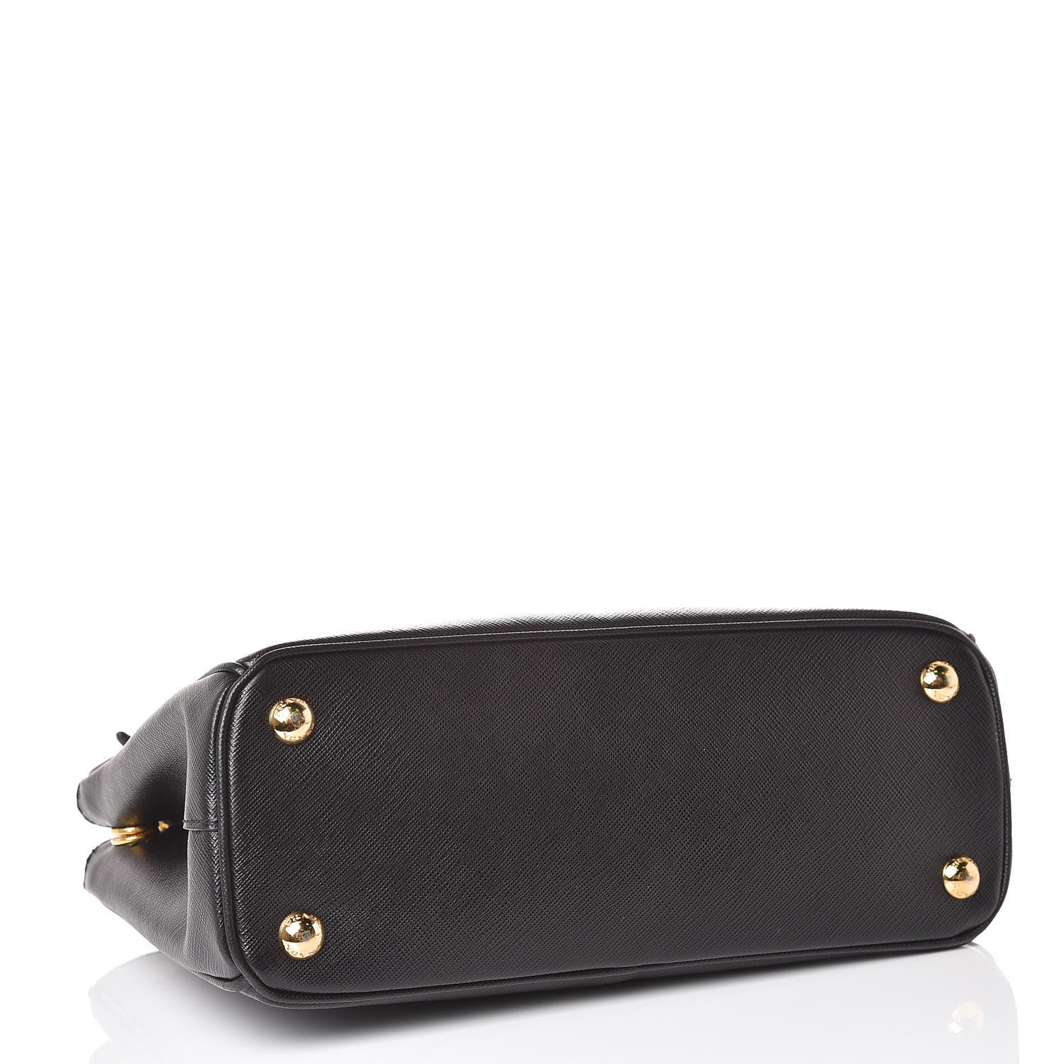 Prada Saffiano Mini Galleria Double Zip Tote Black 4 of 12