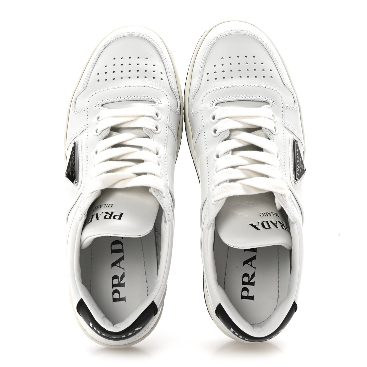 Vitello Rois Triangle Womens Downtown Low Top 30mm Sneakers 36 White Black