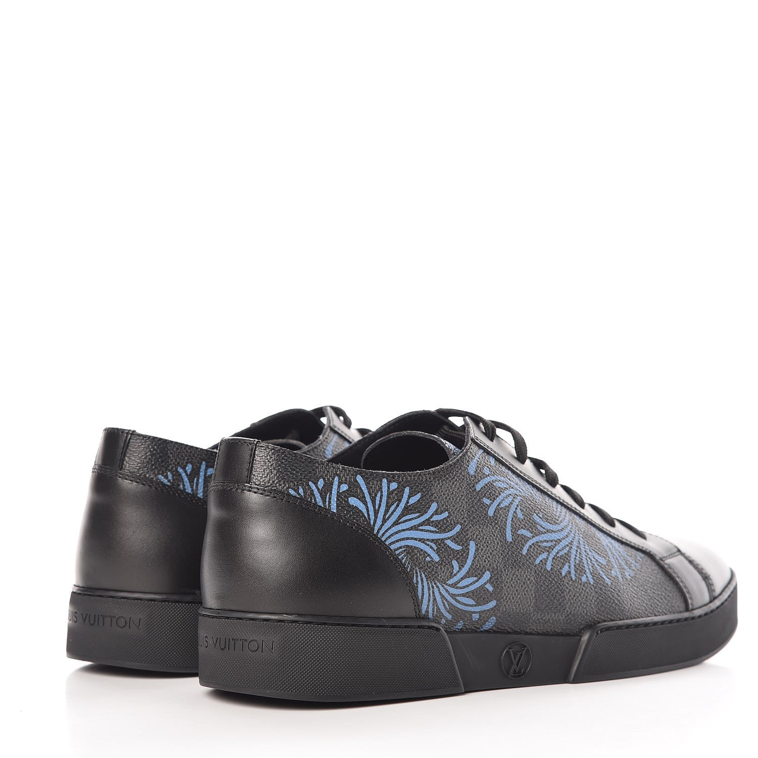 Louis Vuitton Damier Graphite Rope Sneakers 7.5 Blue 4 of 13