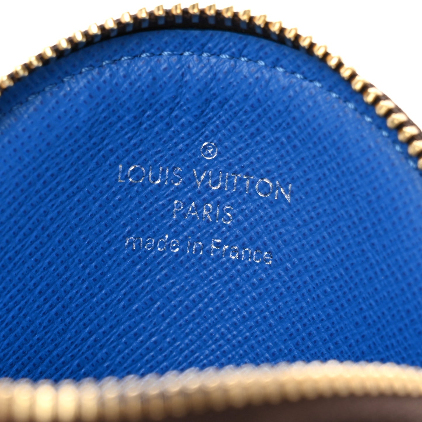 Monogram 2019 Christmas Animation Round Coin Purse Blue