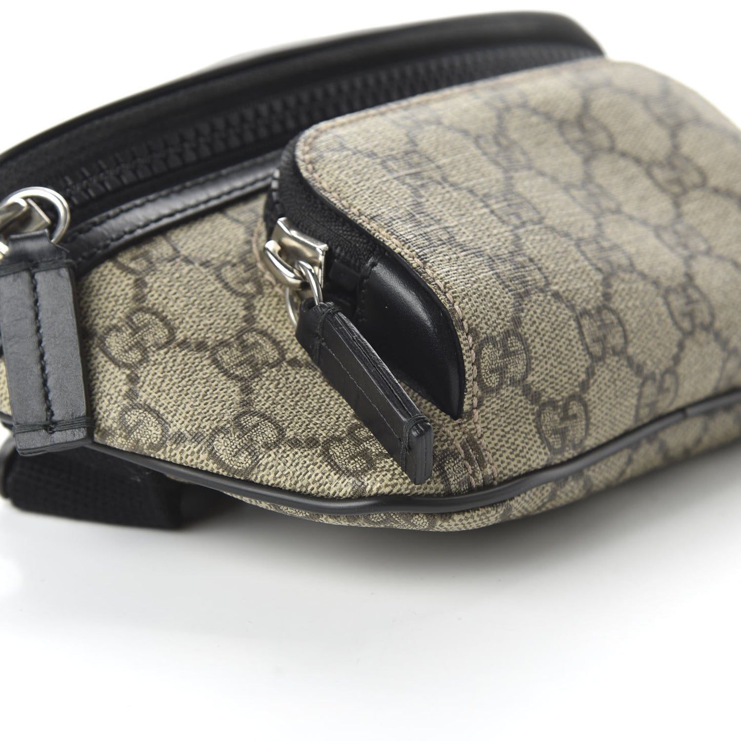 GG Supreme Monogram Belt Bag Black