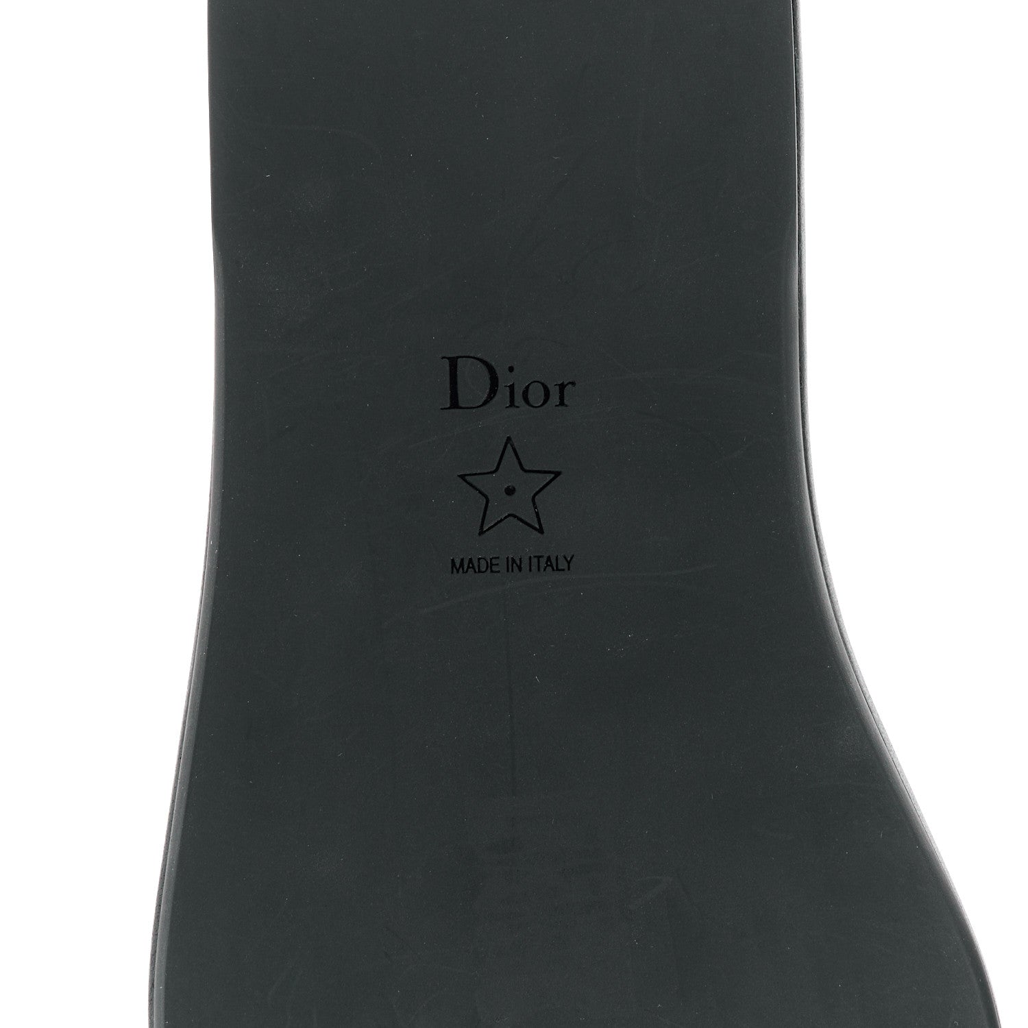 Christian Dior Lambskin Embossed Every-D Flat Slide Sandals 41 Black 6 of 9