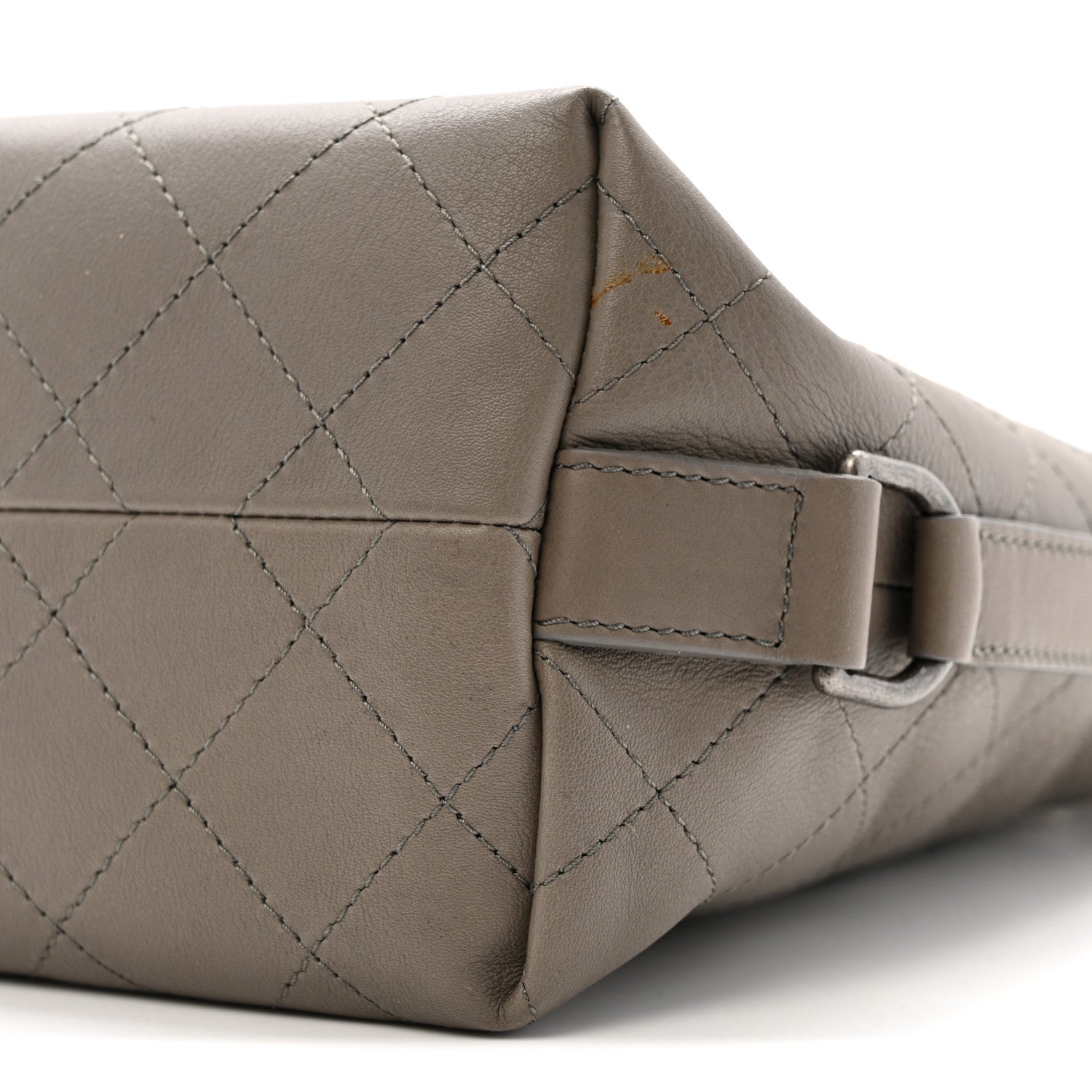 Chanel Calfskin Stitched Large Hobo Grey 10 of 12