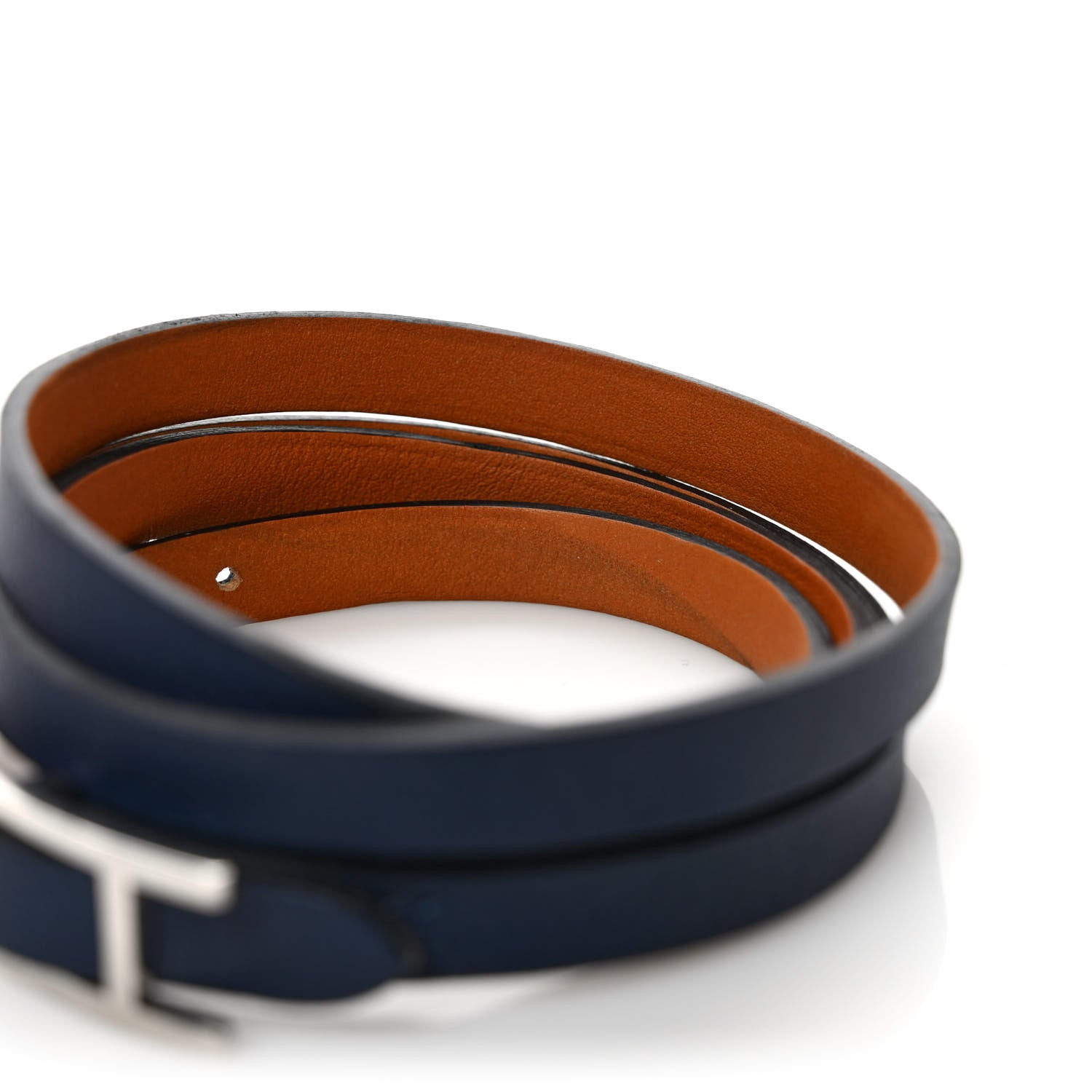 Hermes Swift 3MM Hapi Triple Tour Wrap Bracelet 4 of 6