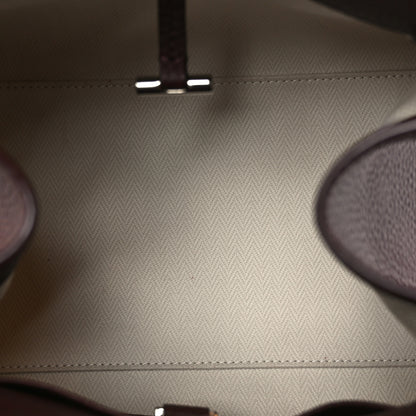 The Row Grained Calfskin Soft Margaux 10 Bag Dark Mocha 5 of 9