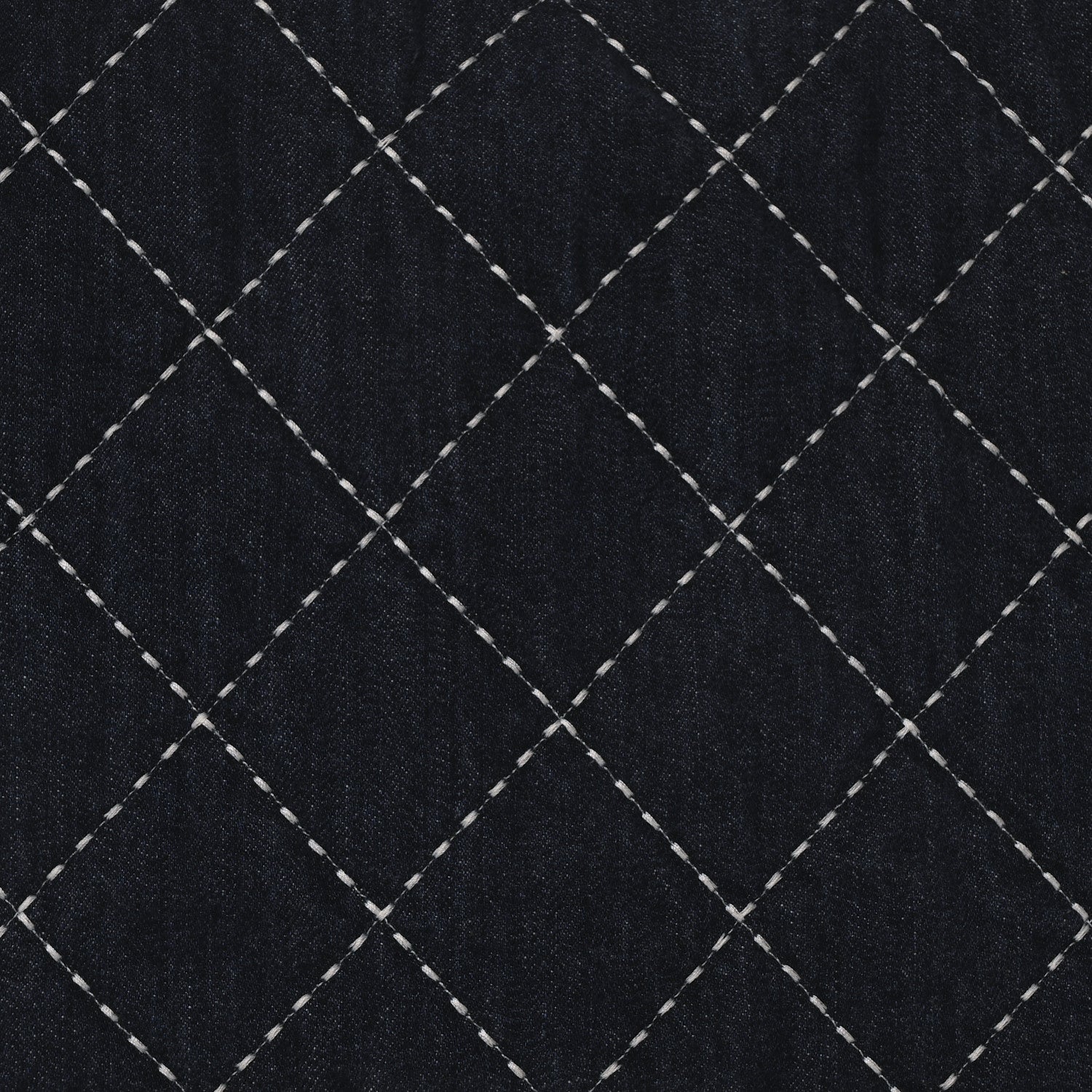 Chanel Denim Quilted Large Express Bowling Bag Blue 8 of 10