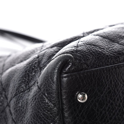 Chanel Glazed Calfskin Large On The Road Tote Black 10 of 15