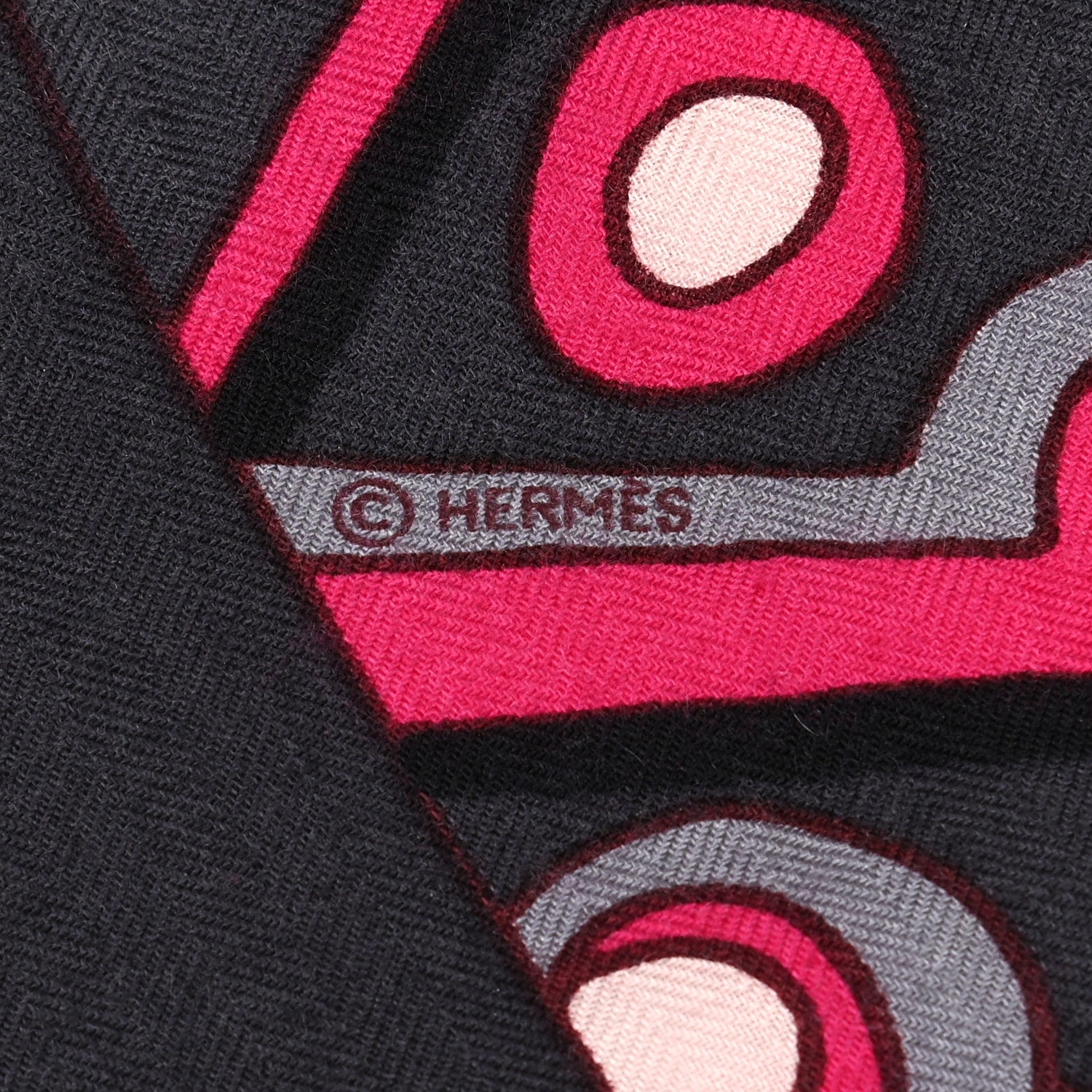 Hermes Cashmere Silk Grands Fonds Detail Shawl 140 3 of 4