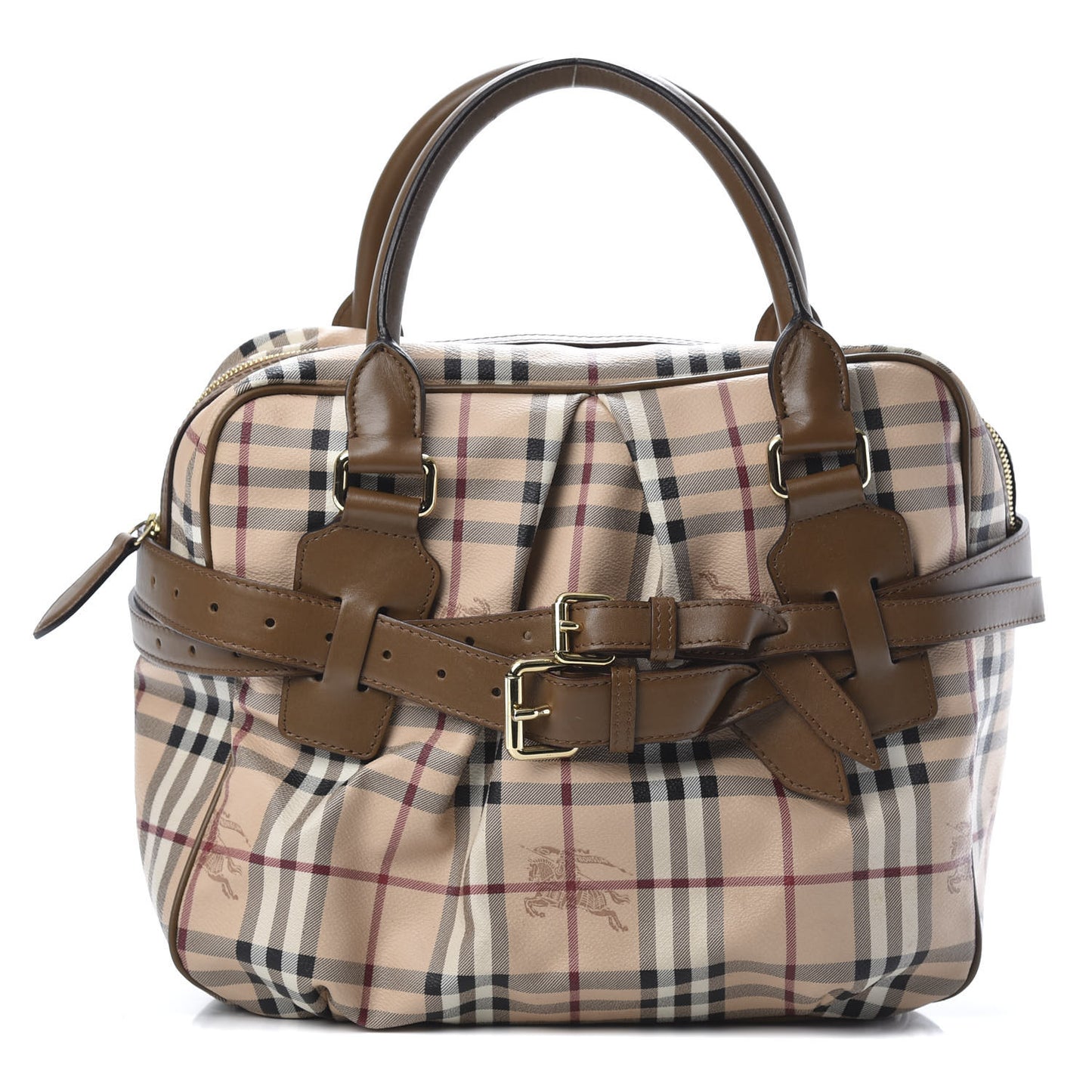 Haymarket Check Medium Bowden Bag Toffee