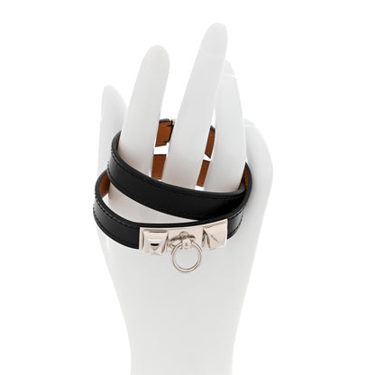 Hermes Box Rivale Double Tour Bracelet T3 Black 2 of 6