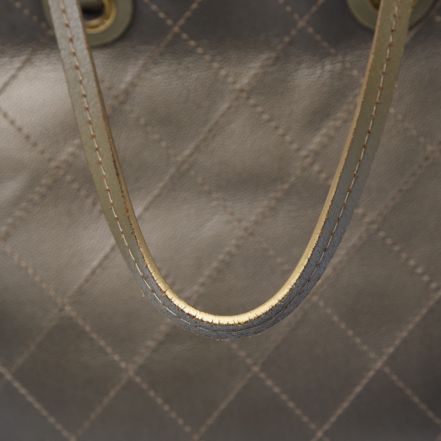 Chanel Grained Calfskin Large Shopping Fever Tote Gold 11 of 13