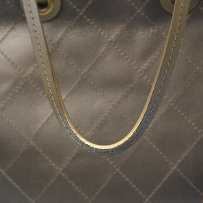 Chanel Grained Calfskin Large Shopping Fever Tote Gold 11 of 13